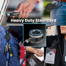Load image into Gallery viewer, Retractable Badge Holder with Carabiner Clip