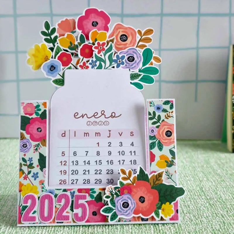 2025 Bloomy Flowers Desk Calendar📅