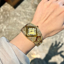 Load image into Gallery viewer, Luxury Full Diamond Bangle Bracelet Watch