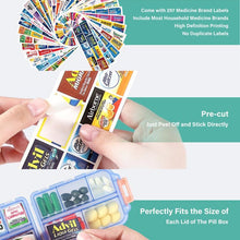 Load image into Gallery viewer, Travel Pill Organizer Box (161 Labels for Customization)