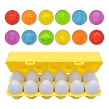 Load image into Gallery viewer, Color &amp; Shapes Matching Egg Set