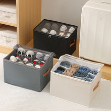 Load image into Gallery viewer, Collapsible Shoe Organizer Box with Transparent Cover