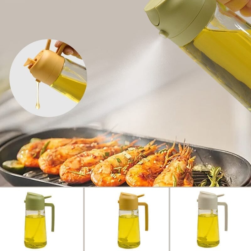 Sakerplus 2-in-1 Glass Oil Sprayer and Dispenser