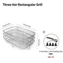 Load image into Gallery viewer, 3-Layer Stackable Air Fryer Rack