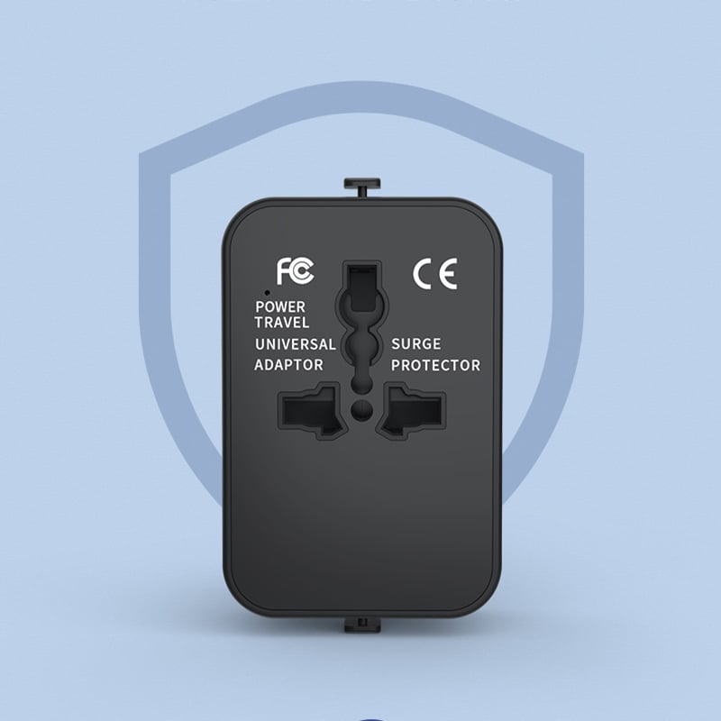 Universal Travel Adapter with Dual USB Ports