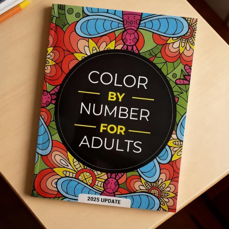 Color By Number Coloring Book for Adults