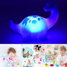 Load image into Gallery viewer, Glowing Dinosaur Shaped Bath Toy (6pcs/set with gift box Packaging)