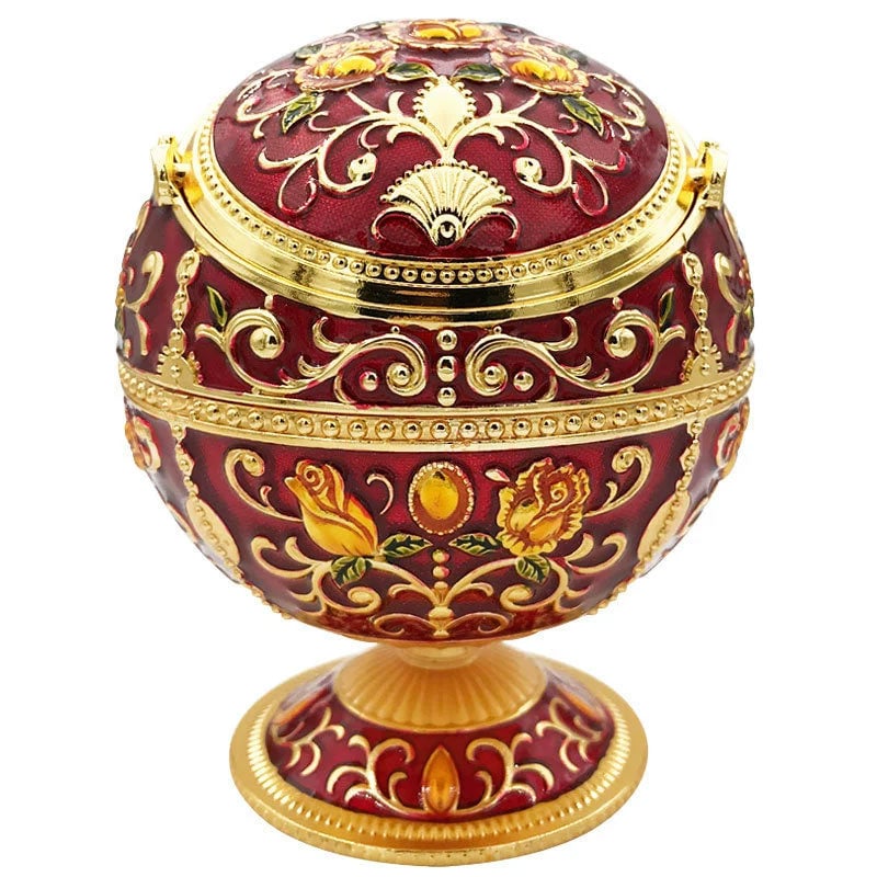 Vintage Portable Cigar Ashtray with Lid