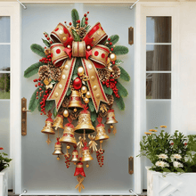 Load image into Gallery viewer, Christmas Bell Door Curtain