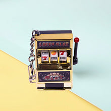 Load image into Gallery viewer, Rotating Fruit Machine Shaped Keychain