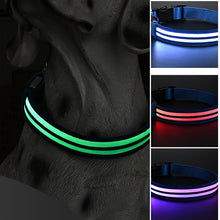 Load image into Gallery viewer, Dual Fiber Nighttime Luminous Dog Collar
