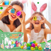 Load image into Gallery viewer, Prefilled Easter Eggs with Toys and Stickers for Egg Hunts