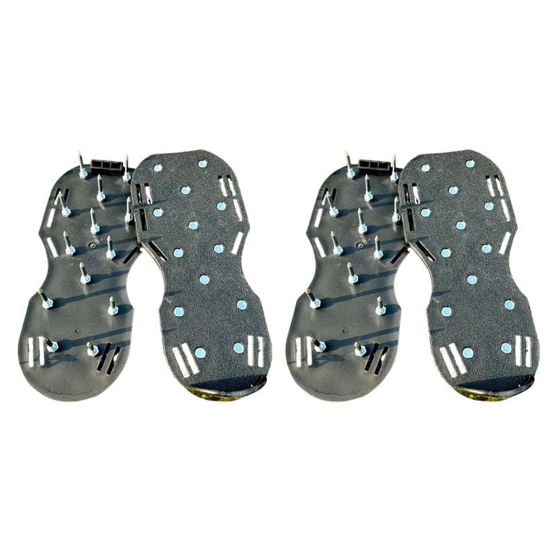 Adjustable Lawn Aerator Shoes with Heavy-Duty Spikes for Easy Turf Aeration