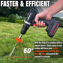 Load image into Gallery viewer, 8" Screw in Tent Stakes - Ground Anchors Screw in