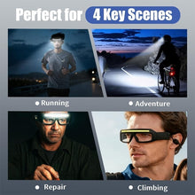 Load image into Gallery viewer, Ultra-Lightweight Motion-Sensing Headlamp with XTE+COB Dual Light Source