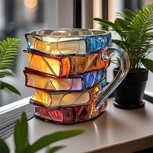 Load image into Gallery viewer, Hand-painted Book Coffee Cup