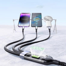 Load image into Gallery viewer, Three-in-One Braided Data Cable