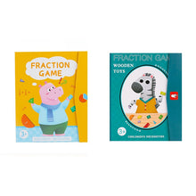 Load image into Gallery viewer, Montessori Magnetic Book Fraction Puzzle For Children