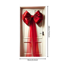 Load image into Gallery viewer, Christmas Door Bow Ribbon Decoration