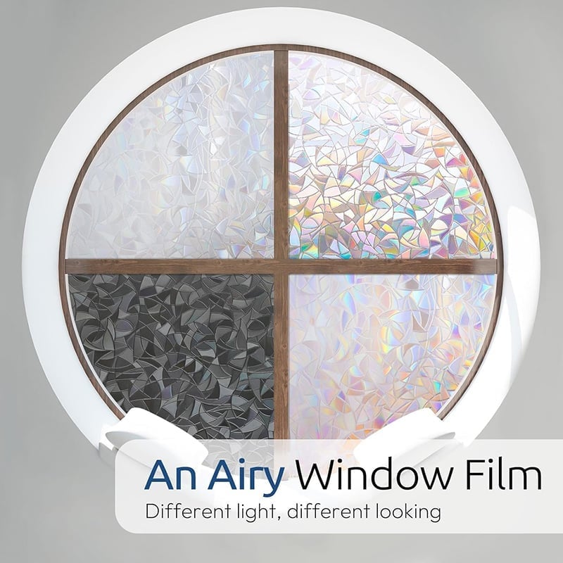 Holographic PVC Window Privacy Film