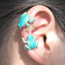 Load image into Gallery viewer, Latest-tree Frog Ring &amp; Earrings