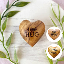 Load image into Gallery viewer, Pocket Hug Wooden Heart Token