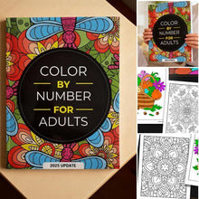 Load image into Gallery viewer, Color By Number Coloring Book for Adults