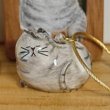 Load image into Gallery viewer, Cat Fur Keepsake Keychain – Transparent Memory Pendant for Pet Hair Storage