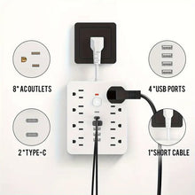 Load image into Gallery viewer, 14 in 1 US Standard Multifunctional Power Strip