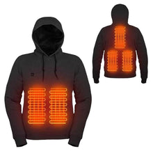 Load image into Gallery viewer, USB power heated hooded sweatshirt