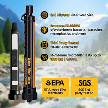 Load image into Gallery viewer, Portable Outdoor Water Filter Straw