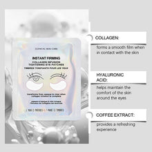 Load image into Gallery viewer, Collagen Infusion Tightening Eye Patches – 8 Box (1 Pair per Sachet)