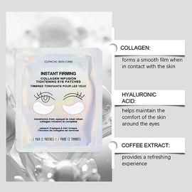 Collagen Infusion Tightening Eye Patches – 8 Box (1 Pair per Sachet)
