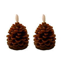 Load image into Gallery viewer, Flameless Pinecone Candles