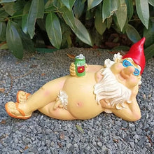 Load image into Gallery viewer, Naughty Garden Gnome Funny Statue