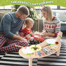 Load image into Gallery viewer, 7 In 1 Wooden Kids Drum Set