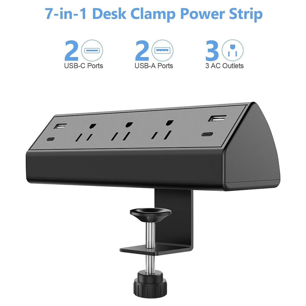 Desk Clamp Power Strip