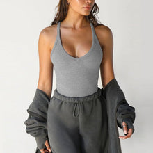 Load image into Gallery viewer, Women's Solid Backless Racerback Tank Top