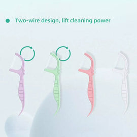 Disposable Floss Picks Twin-Line