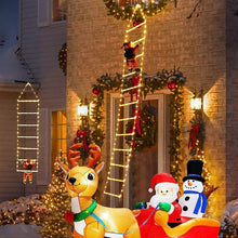 Load image into Gallery viewer, Christmas Ladder Decoration Lights With Santa Claus