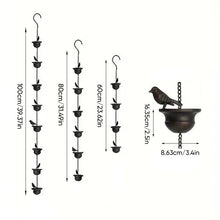 Load image into Gallery viewer, Vintage Bird Shaped Rain Chain