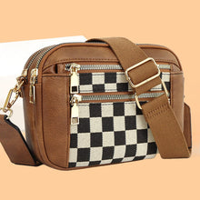 Load image into Gallery viewer, Women's Fashionable Colorblock Plaid Pattern Crossbody Bag