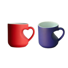 Load image into Gallery viewer, Heart-shaped Color-changing Ceramic Mug