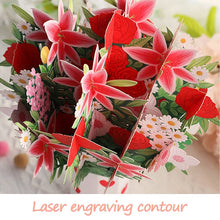Load image into Gallery viewer, Paper Love 3D Cherry Blossom Flower Bouquet