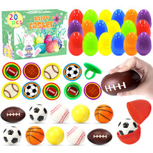 Load image into Gallery viewer, Prefilled Easter Eggs with Toys and Stickers for Egg Hunts