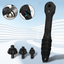 Load image into Gallery viewer, Dual-Head Ratchet Drill Chuck Wrench