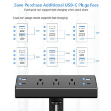 Load image into Gallery viewer, Desk Clamp Power Strip