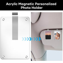 Load image into Gallery viewer, Acrylic Sun Visor Photo Holder