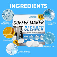 Load image into Gallery viewer, Coffee Maker Cleaner &amp; Descaling Tablets