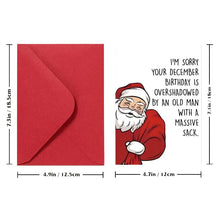 Load image into Gallery viewer, Cartoon Santa Claus Birthday Card